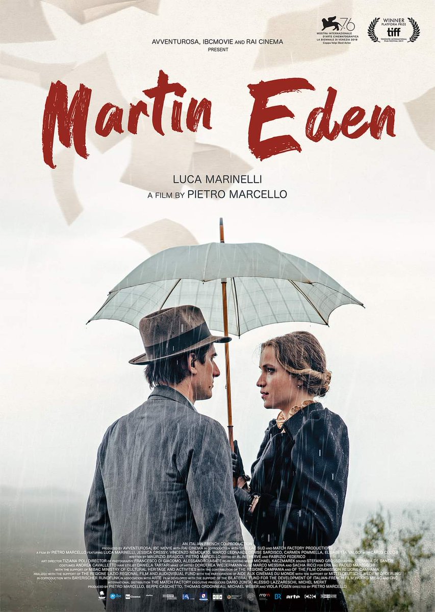 "내가 사랑하는 모든 것이 들어있는 영화" -The New York Times ​<마틴 에덴 𝕄𝕒𝕣𝕥𝕚𝕟 𝔼𝕕𝕖𝕟> 상영 일정 #영화공간주안 5월 11일(목) ~17일(수...