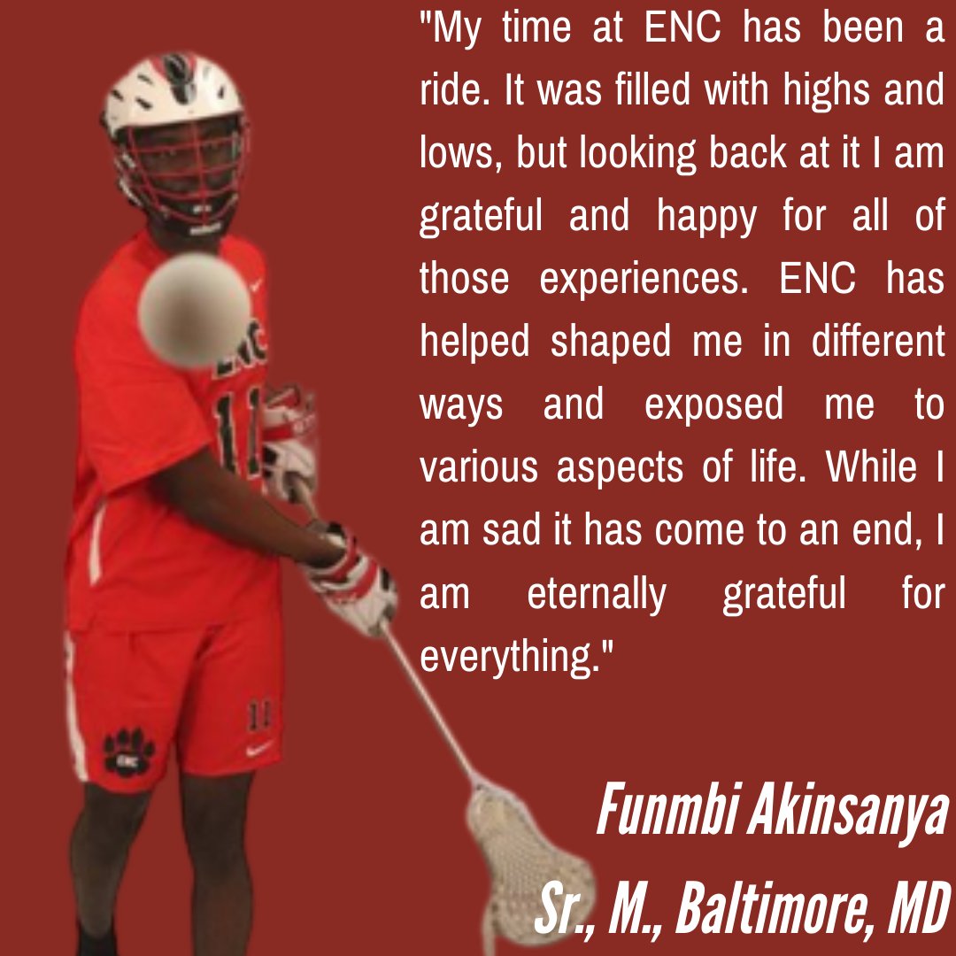 Congratulations to ENC senior, Funmbi Akinsanya!  Funmbi is graduating with his degree in computer science and has great things ahead for his future.  Thank you for all you have given to the program, Funmbi!  You have made a tremendous impact #leavealegacy #rollnaz