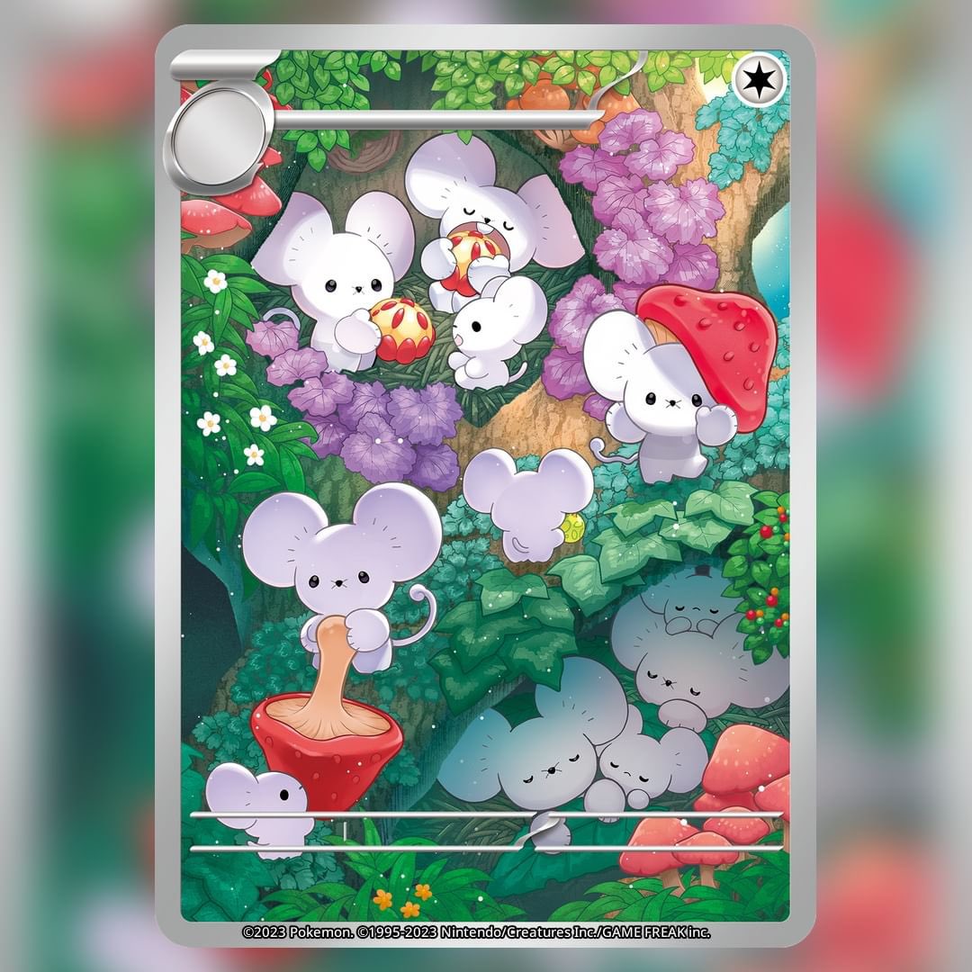 テキスト無しイラスト「 イッカネズミ 」 #ポケモンカード #ポケカ