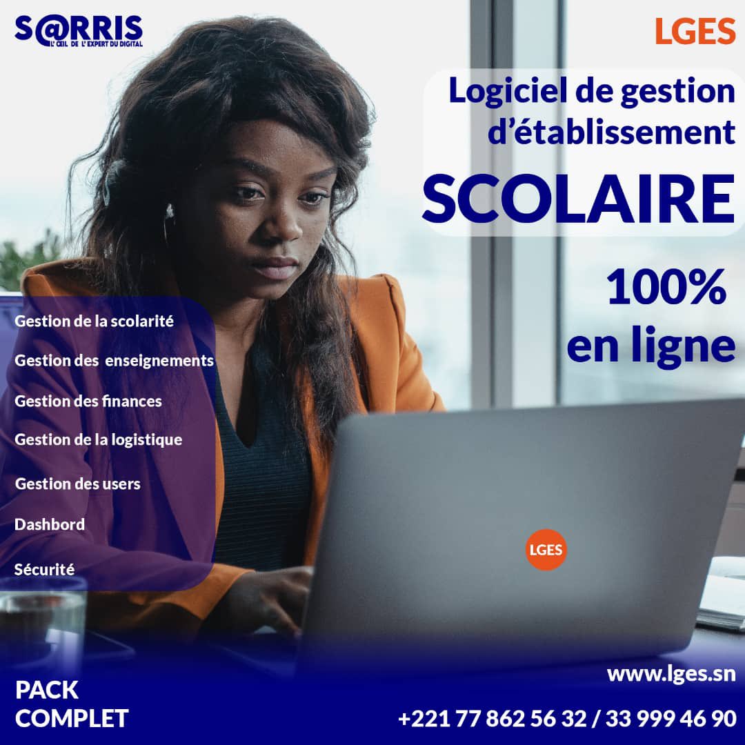 SarrisGroupe's tweet image. Découvrez LGES, le logiciel de gestion tout-en-un pour votre établissement ! Disponible en ligne sur lges.sn, LGES vous permet de professionnaliser et rentabiliser vos gestions, tout en gagnant du temps . #education #digital  #developpement #numerique  #sarris