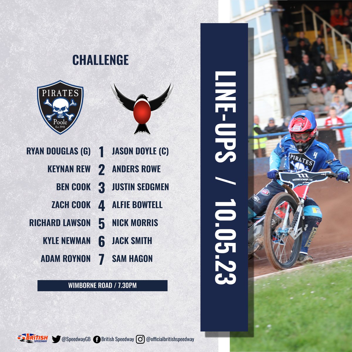 Official British Speedway on Twitter "📃 𝗧𝗘𝗔𝗠 𝗡𝗘𝗪𝗦... ☠️ POOLE renew