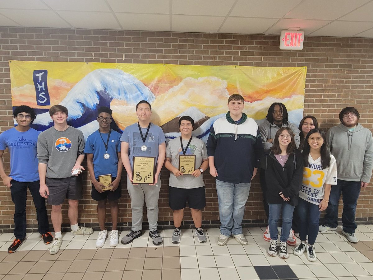 THScience's tweet photo. Awards from the @NortheastMSCC Math and Science Competition 
1st Place Overall
1st Place Math
Highest Math Score: Raymond Zhang
Top 10 Science Rihan Ouyang(np) and Jackson Sibley
Top 10 Math Raymond Zhang, Evan Morris, Alex Hernandez, Jackson Sibley @tupeloschools @TupeloHigh https://t.co/iiv1Vkrlit