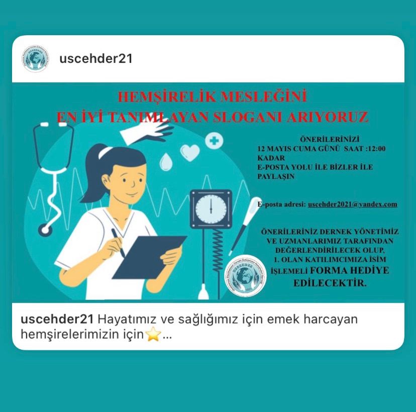 zynpkc33's tweet photo. #12mayısdünyahemşirelergünü
#uscehder
#27mayıs2023AkdenizHemşirelikSepozyumuMersin
#iyikihemşireyim https://t.co/8v07n8QHR6