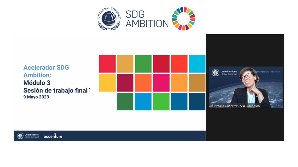PactoGlobalEcua's tweet image. En el marco del programa #SDGAmbition se llevó a cabo la sesión de trabajo final durante la cual se revisó con los participantes los contenidos del módulo 3, los entregables finales del programa donde las empresas presentarán su plan de 3, 6 y 9 meses; su tarjeta de compromiso…