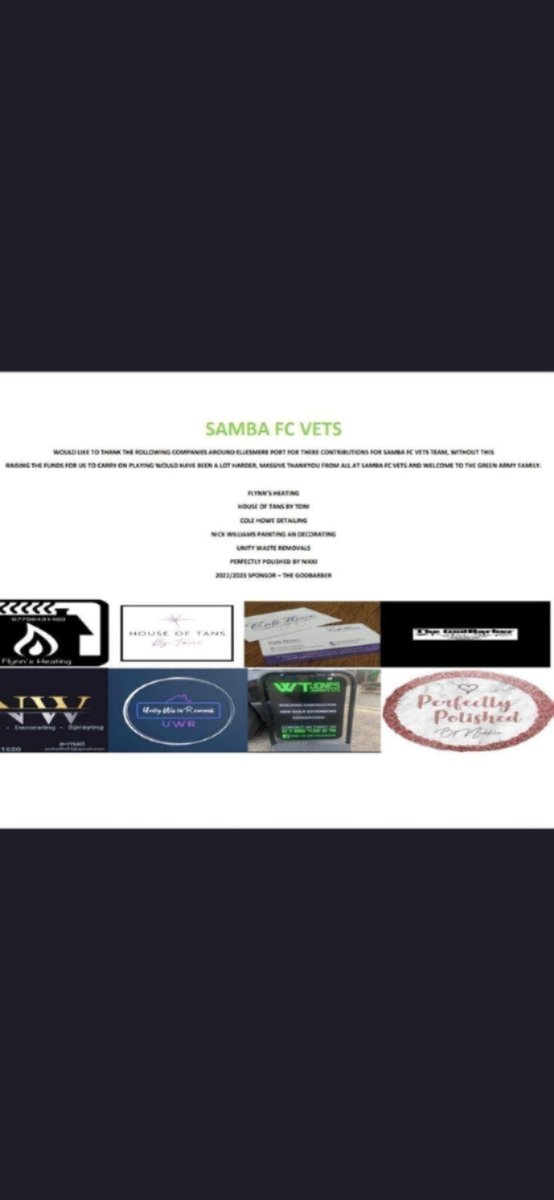 Final league game Sunday, and its a big one, nothing but 3pts will do an see us win another league trophy. 
Early start for the away trip to Stockport against Reddish. We are ready for this. ONE LAST DANCE 
#GREENYELLOWARMY 
#SAMBAFCVETS