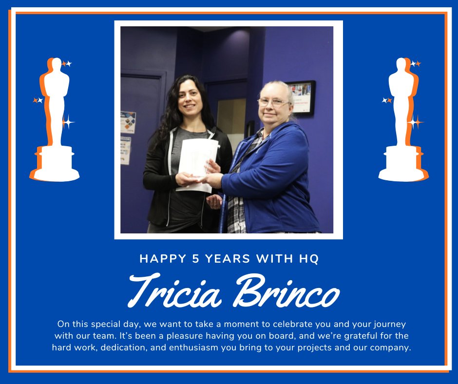 HorizonQuest's tweet photo. Tricia has been an essential part of our organization's journey and success. We are eternally grateful for the dedication and passion She has shown. Thank you for being with us. Happy Work Anniversary! #team #anniversary https://t.co/mt6j3gaJiY