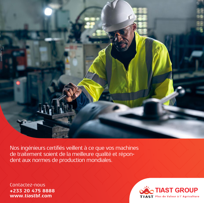 tiastgroupbf's tweet photo. Nos ingénieurs certifiés garantissent que vos machines de traitement répondent aux normes de production les plus élevées au monde
#Meilleurconseil #tiastgroup #agriculture #technologie #connaissance #agriculture #Servicetechnique #usine https://t.co/VTHVcxw99h