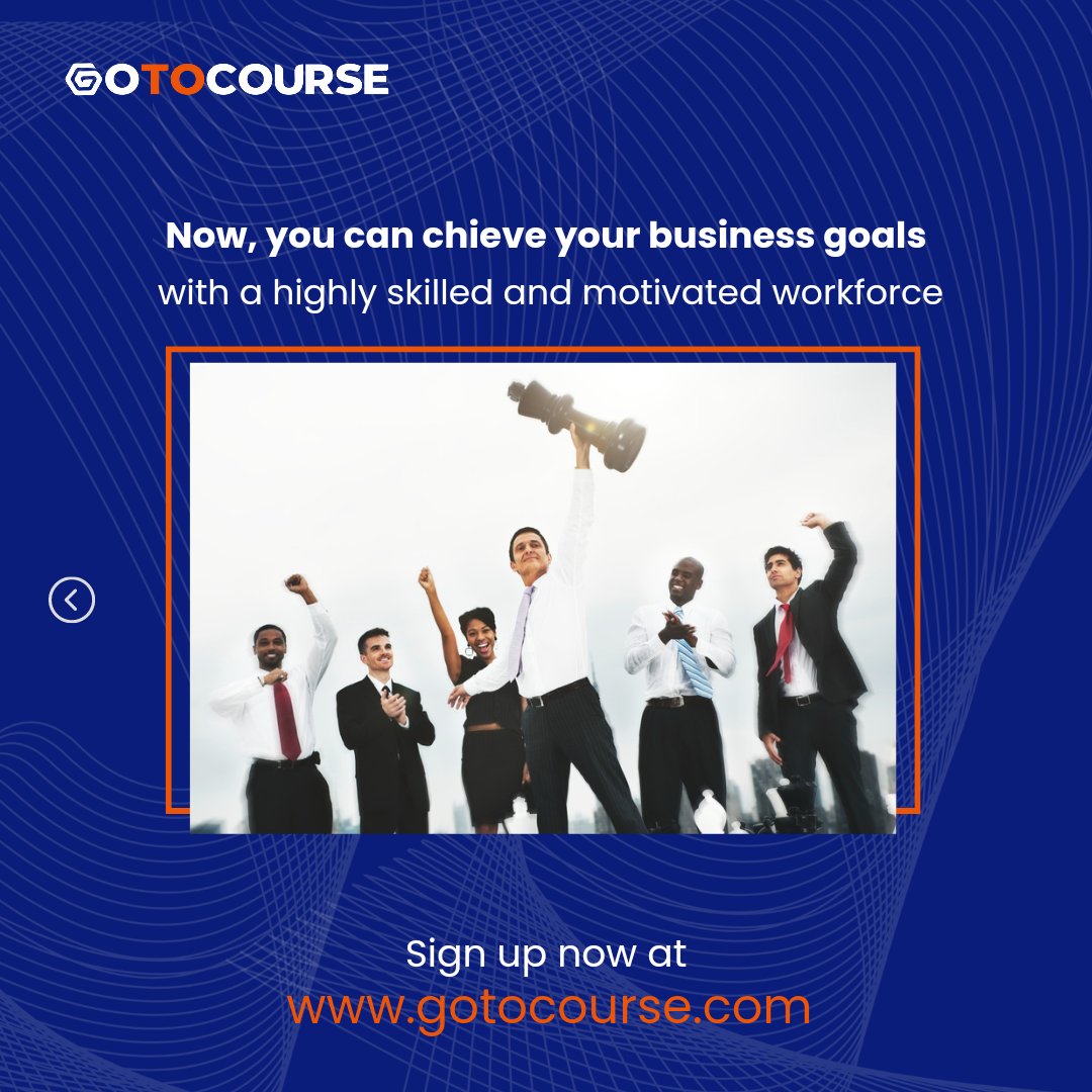 mygotocourse's tweet photo. Sign up today to transform your business: https://t.co/blvXAxI4mw
#Gotocourse #VirtualLearning #EmployeeUpskilling #Productivity #Collaboration #BusinessTransformation https://t.co/aBc5pjSzeC