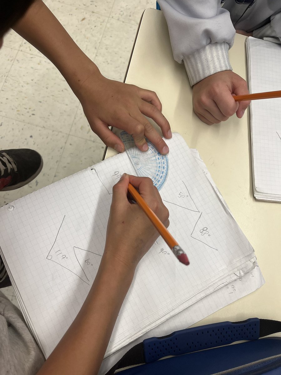 MsGreigsClass's tweet image. Today we are learning how to use protractors in our fraction search!