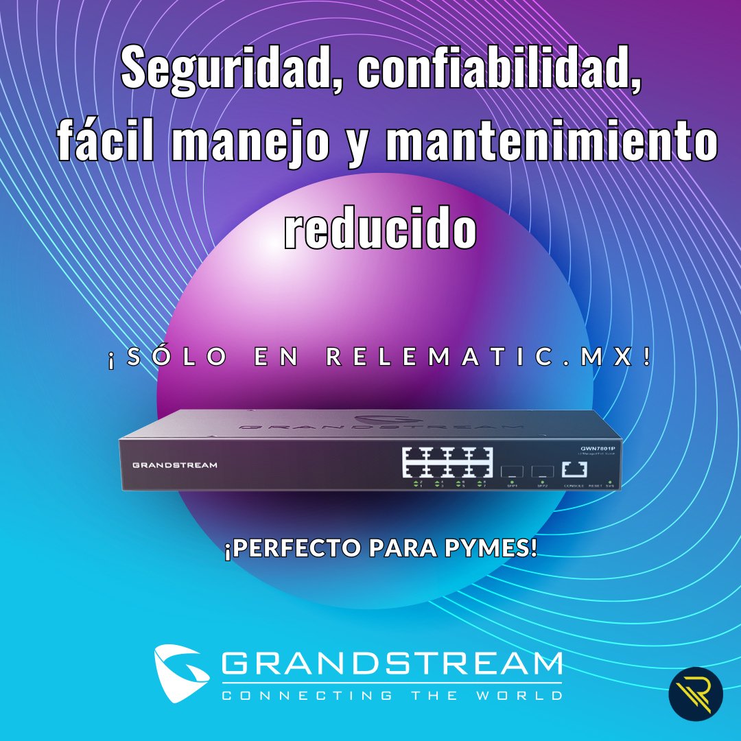 relematicmx's tweet photo. ¡Piensa en crecer! 👷
La escabilidad de los equipos Grandstream es perfecta para quienes piensan en grande. Haz que tu PyME adquiera valor al confiar en las mejores marcas.
Visita: https://t.co/JiHvOyMVGe

#pymes #comunicacion #telefonia #empresarial #tecnología #fibra #internet https://t.co/GbBATzrMYA