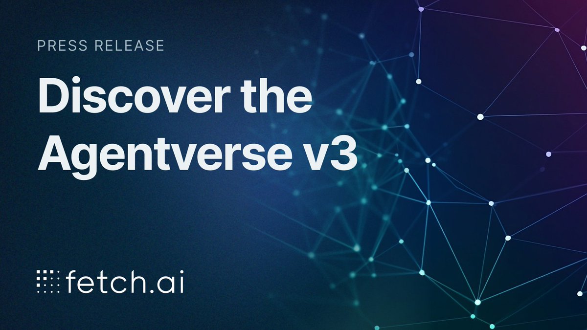 Fetch_ai's tweet photo. Introducing Agentverse v3!⚡

You can now access the AI/ML section with it's first feature, as well as a new Getting Started Agent 🤖 

New features include:
- Requesting data from external websites
- Requesting data from an #AI Model

Check it out! 👇
https://t.co/tRoX5nbHmH https://t.co/oxMNYVJcb1