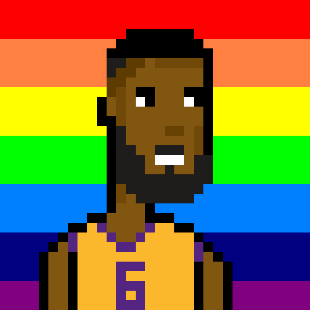 bballpunks's tweet photo. The King👑

If you like my bballpunks consider picking one to support the collection: https://t.co/rgZAbKpAYU 

#NFT #pixelart #Rarible #tezos #CleanNFT #NBA #NBA2K23 #NBATopShotThis #NBATwitter #SorareNBA #PLAYOFFMODE #NBAPlayoffs https://t.co/rqlWCbGkAH