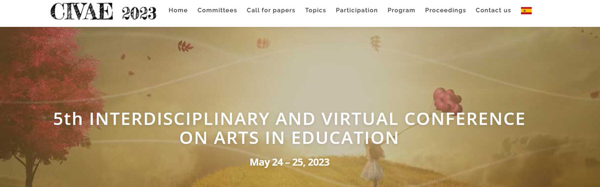 🇪🇸Hasta el  22 de mayo para inscribirte como asistente al 5º Congreso sobre Artes en la Educación CIVAE 2023 civae.org/listener-regis……
🇺🇸Until Monday, May 22 to register as an assistant to the CIVAE 2023 Conference civae.org/listener-regis…