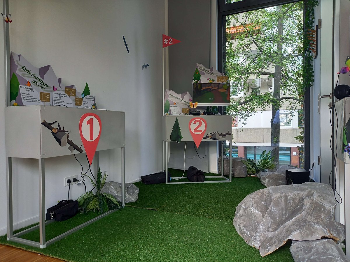 devolutionbln's tweet photo. The countdown is over! 🎉 Our exhibition is finally open and we can't wait to welcome you all! Come and explore the incredible evolution process of @LonelyMnts by @megagon_inds and have fun playing the early prototypes. See you there! 🌱

#devolution #LMD #AMaze2023 #gamedev https://t.co/dlADNeCsW6