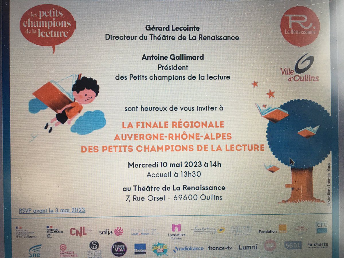 GroupeMdl's tweet photo. Finale régionale des #petitshampionsdelaleture. Bravo aux 12 élèves de la région Auvergne Rhône Alpes qui ont surmonté leur stress pour partager leur goût des mots . Et bravooooo à notre finaliste de l’école R-Cassin à St Pierre de chandieu 🥳🥳 https://t.co/FuF12tDntq