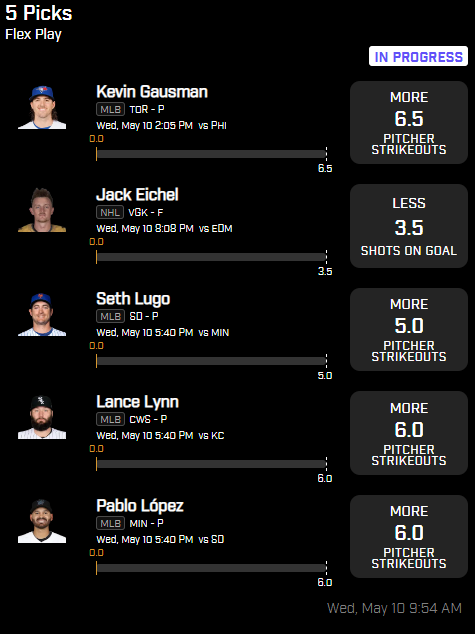 TextDFS's tweet image. 0.5u to many bumps as I was trying to enter. GL today! #GamblingTwitter #PrizePicks #MLB #MLBTwitter