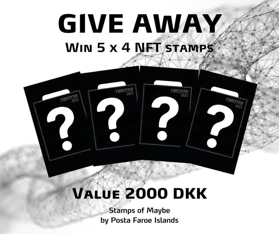 FaroeseStamps's tweet photo. 🥳 GIVE AWAY! 🥳
In only 2 days we’ll reveal our NFT stamps of the four seasons in the Faroe Islands🌞🌦☃️☔️
More info on our Facebook page: https://t.co/PACy68FNwx
#stampsofmaybe #stamps #maybecrypto #cryptostamps #faroeislandsstamps #faroeislands #NFT #nftart #blockchain https://t.co/N7PfM9nQgs