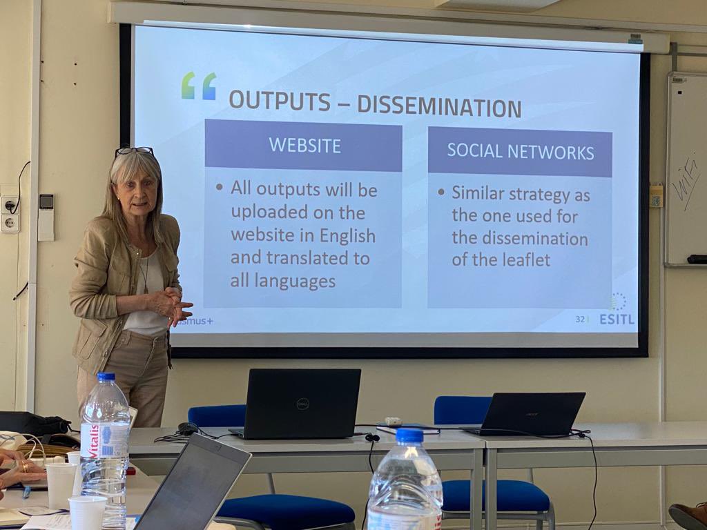 Neus Caufape @ncaufape explaining the communication strategy of the last steps of the #ESITL project during the Lisbon meeting. Both the booklet and the results produced will be broadly disseminated in the #NETINVET website and its social networks @EUErasmusPlus
