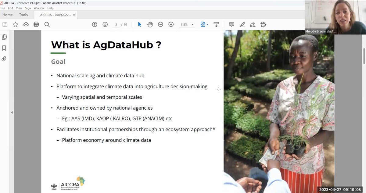 cgiarclimate_WA's tweet photo. En plus de #iSAT nous avons également capacité les participants sur le nouveau #AgDataHub en partenariat avec #Anacim et sur la manière dont il peut soutenir l'utilisation des informations climatiques pour les #agriculteurs sénégalais.
En savoir plus https://t.co/Q02O5M7Pwy https://t.co/YOaC5N3xEL
