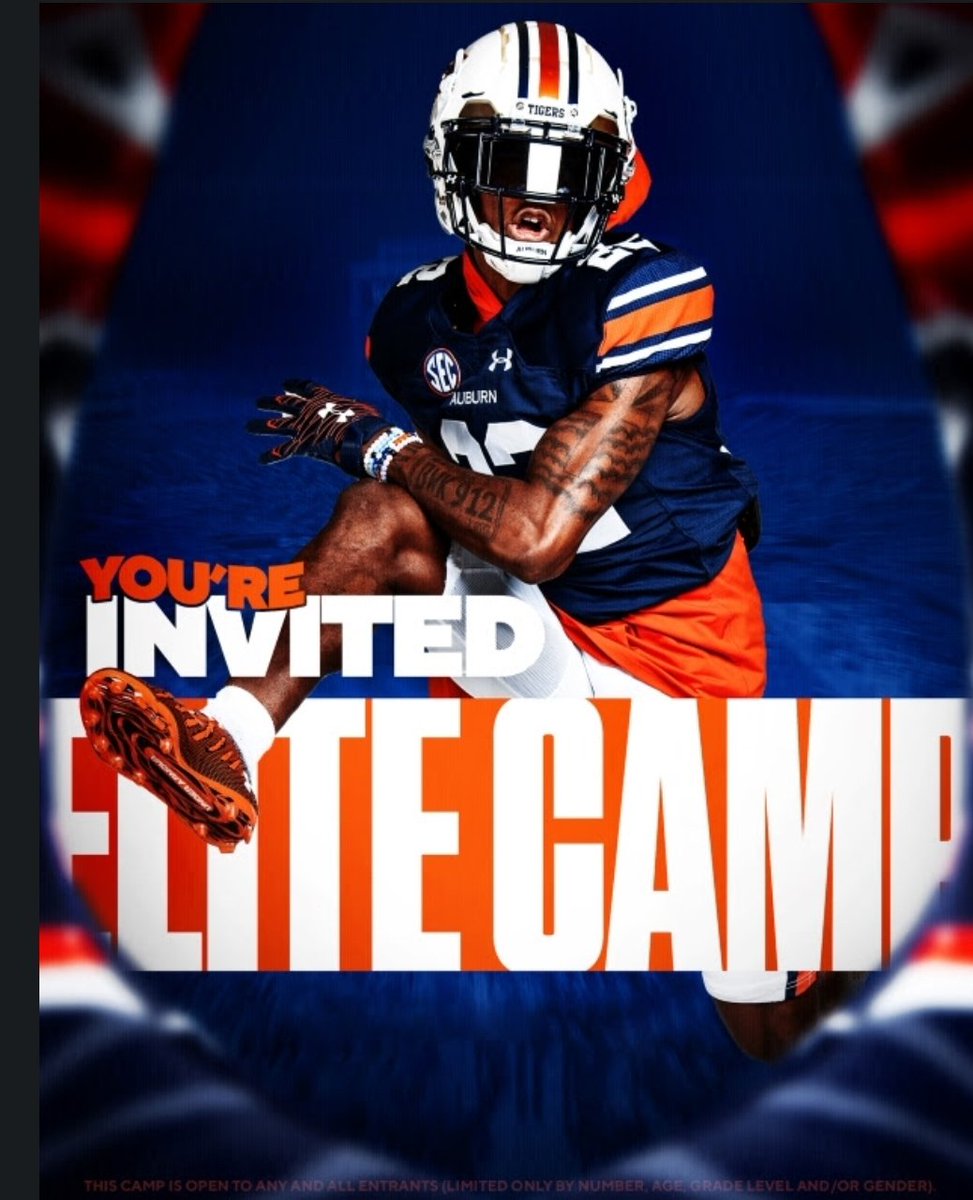 Thank you @AuburnMade for the camp invite.. I will surely be in the building looking to get better.. #wareagle @BCHS_Saints @AuburnFootball @CSmithScout @johnvarlas @PrepRedzoneTN