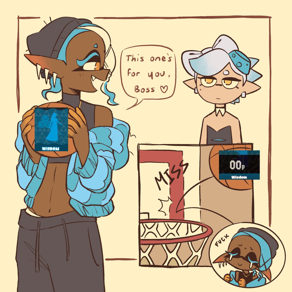 We’ll get em next time ):
#splatoon3 #fryesplatoon #marie