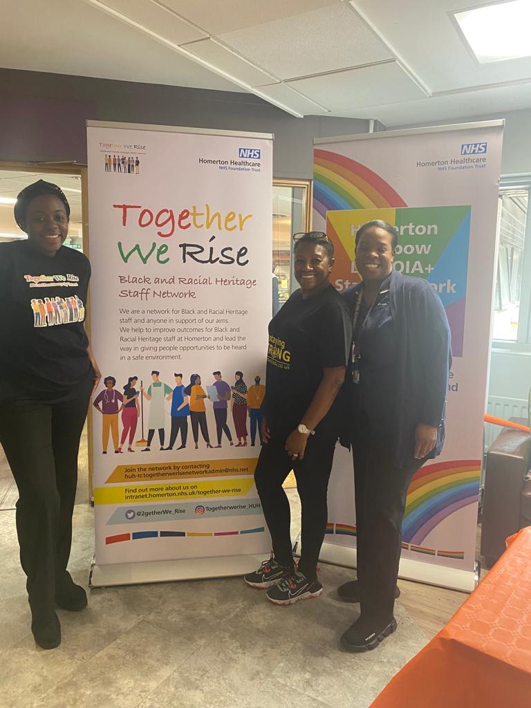 Our staff network leads have been talking to people about all the great work they do to support their communities, helping to make sure their voices are heard at Homerton.
@2getherWe__Rise @EnableHomerton @HomertonRainbow 
#StaffNetworksDay #StayingStronger