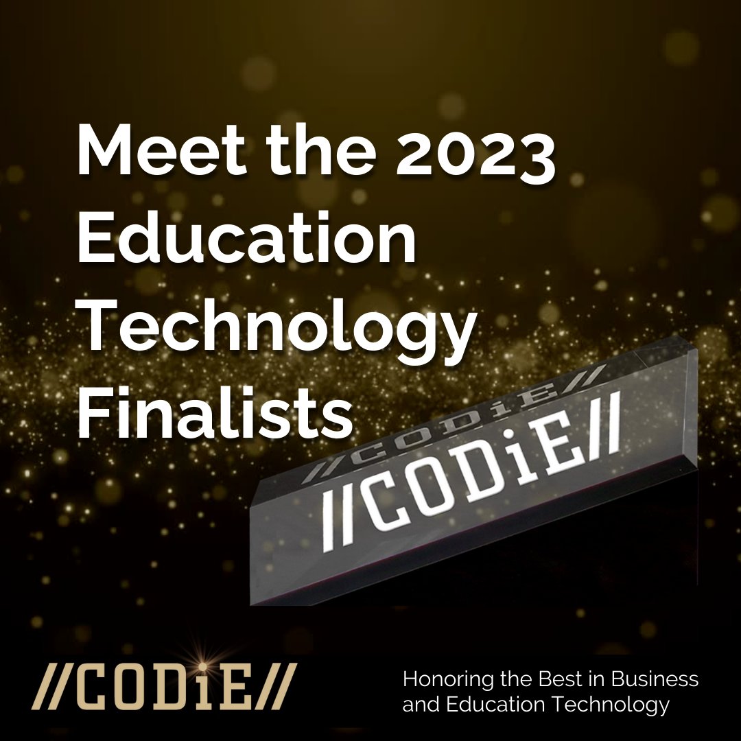 Great news for the Education Industry! @SIIA has announced Education Technology Finalists for the 38th annual @CODiEAwards. CODiE finalists showcase the most innovative and impactful products.  Congratulations to all the Finalists! #codieawards @newskyxr siia.net/codie/2023-cod…