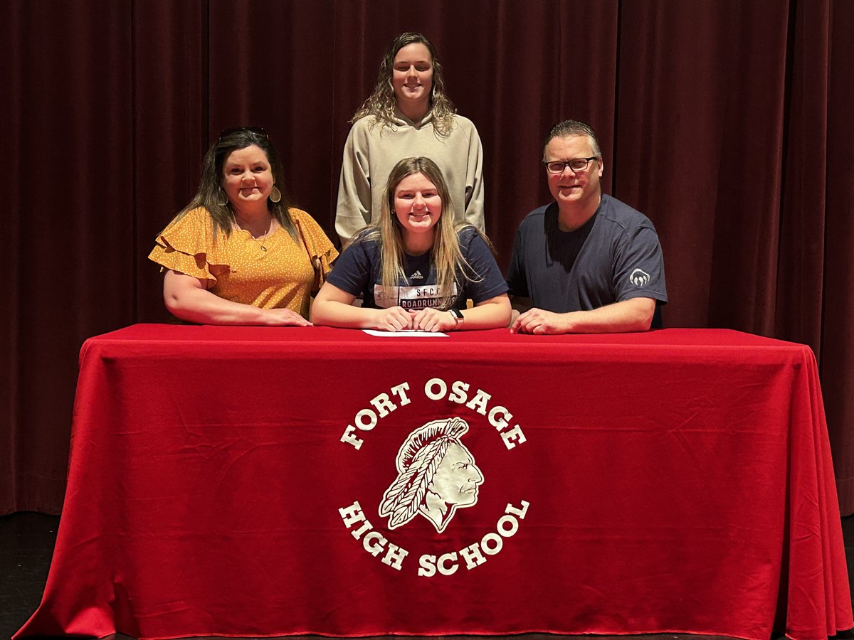 Congrats to Ashlyn Buntin commiting to State Fair Community College to further her academic and basketball career!  Go Indians! <a href="/FO_wbb/">Fort Osage WBB</a> #fortproud