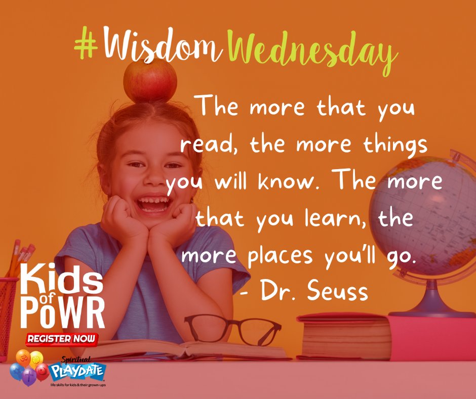 #wisdomwednnesday Reading and learning can take you on a journey to new places and experiences. Encourage your kids to read and learn, and watch as they grow in social-emotional and spiritual learning 
parliamentofreligions.org/parliament/202…
#SEL #SpiritualLearning #ChildDevelopment