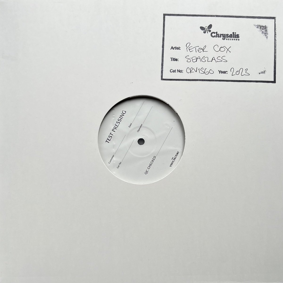 For your consideration.. I have 10 test pressings of my ‘Seaglass’ album. These are obviously rare collector’s items. If such is your ‘thing’ - I’ll have one for sale at each venue on the tour at £75. I’ll sign, date and personalise each one. When they’re gone, they’re gone.. 😬