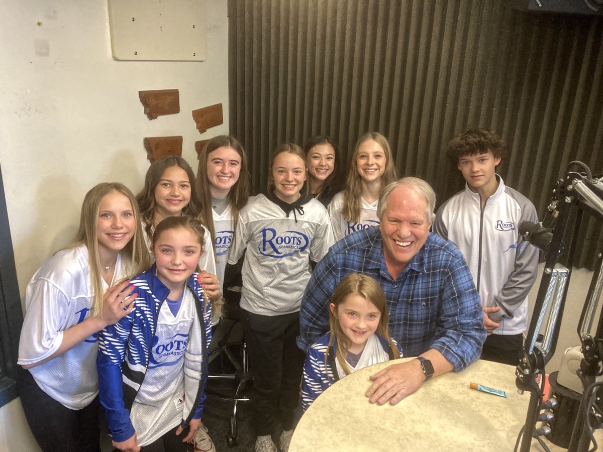 Had so much fun with the visit from the Roots Gymnastics team this week on <a href="/949kyssfm/">94.9 KYSS FM</a>. The kids were great and I think we set a record with 17-people in the studio! Love to see youth learning great lessons for life! #Missoula