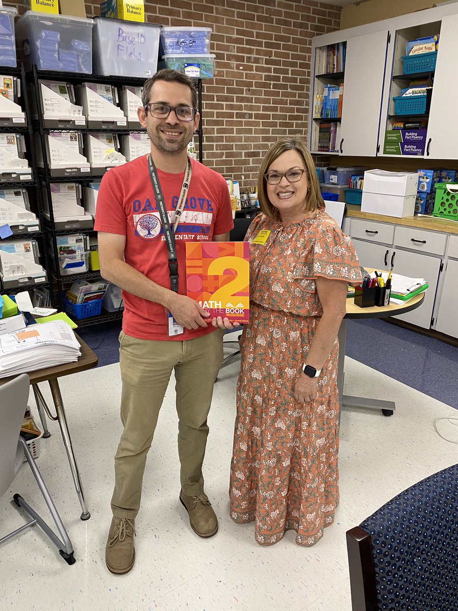 DawnDJacobs's tweet photo. Popped in to see my nephew on my day off! Of course he made me autograph his copy of @HeinemannPD #MathByTheBook (Which he absolutely ❤️s)! https://t.co/o9Bl8dsmS8