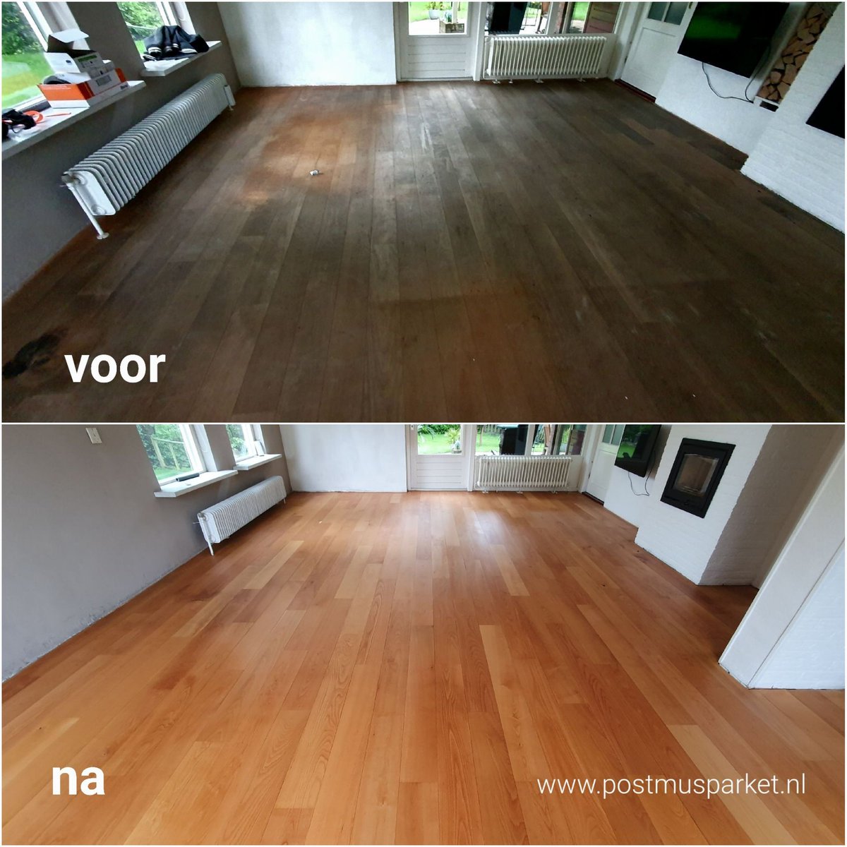 Professioneel houten vloer renovaties tweet media