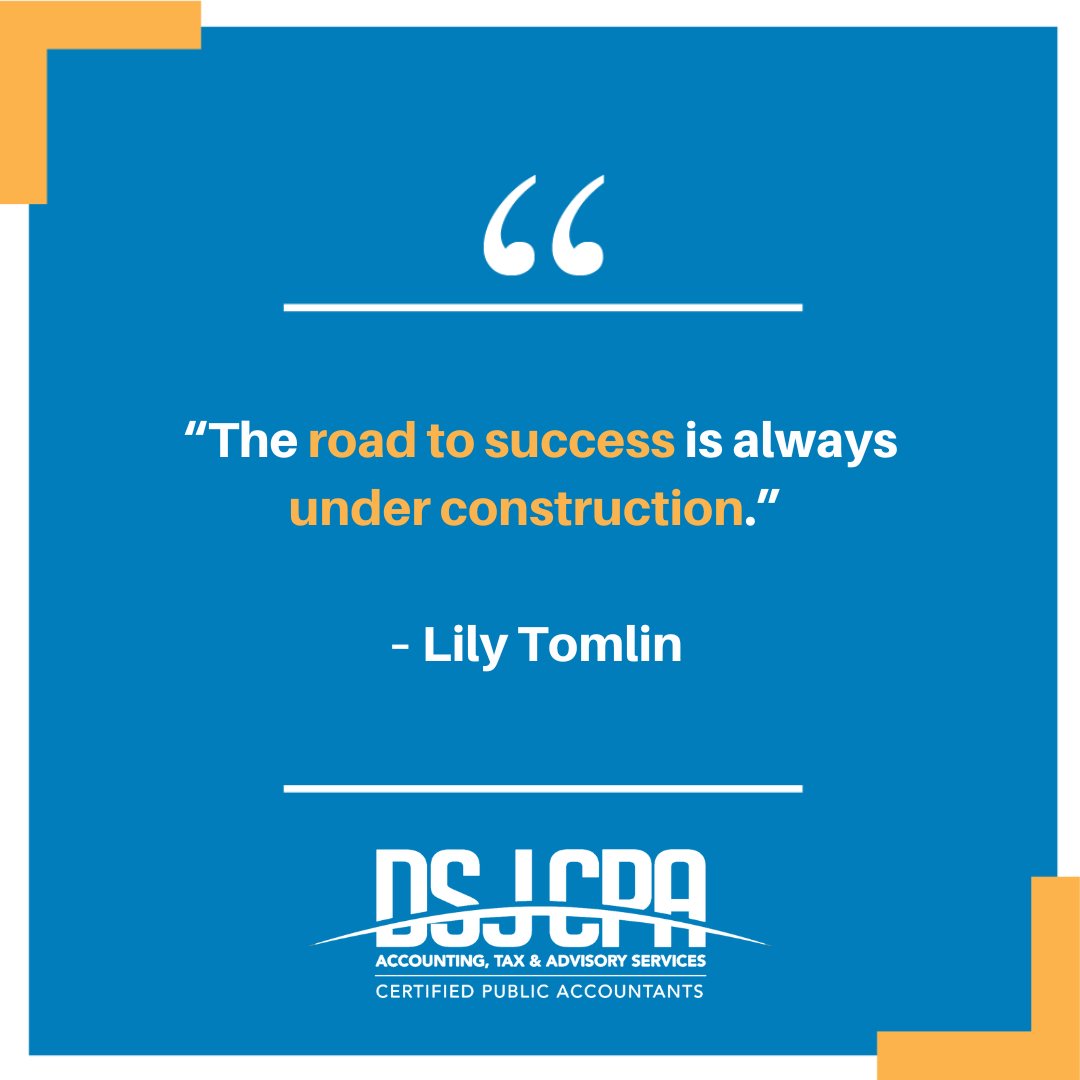 DSJCPA's tweet photo. Everyone has a different path to success. 

Don't be afraid to pave your own path! 

#WisdomWednesday #Success #AdvisoryFirm #CPA #Consulting #Accounting https://t.co/7meezPcT5y
