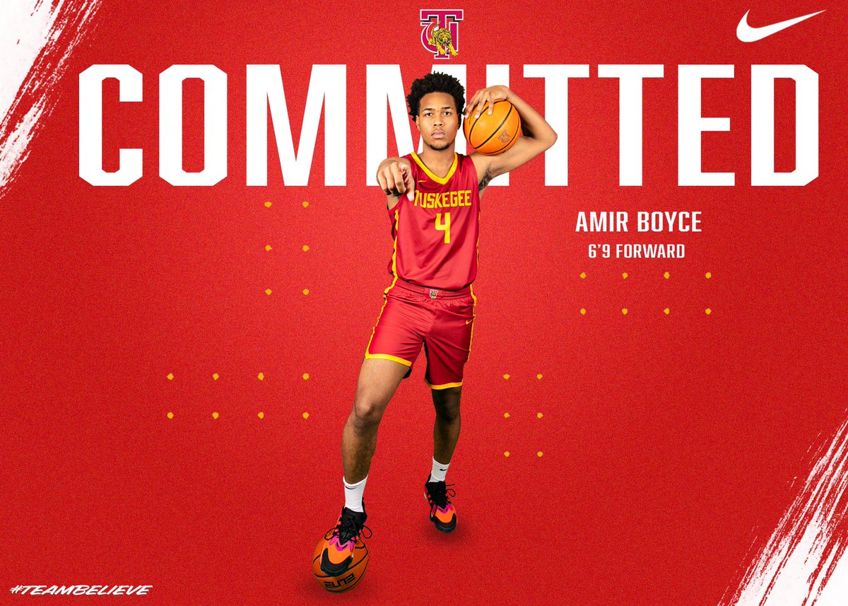 Tuskegee_MBB's tweet photo. Let’s welcome Amir Boyce to the family!

Decatur, GA ➡️ Tuskegee, AL

#TeamBelieve 🐅🏀 #Tuskegee https://t.co/npXRQ9ql6J