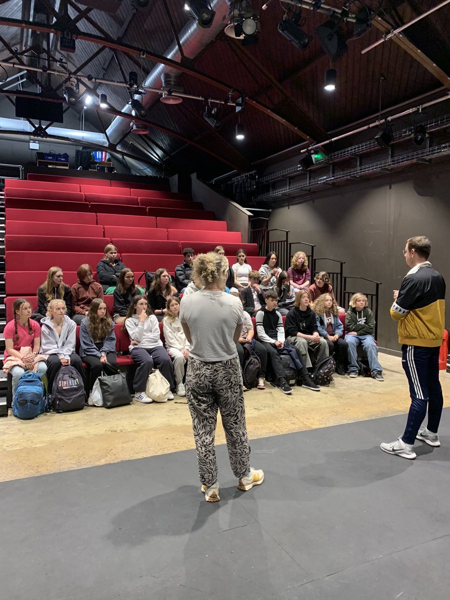 hf_drama's tweet photo. Today ILEX Theatre is @ReadingRep for our performance of #TUESDAY BY #AlisonCarr as part of  @NationalTheatre @NTConnections the day started with an exciting workshop https://t.co/zP2JsRfJms