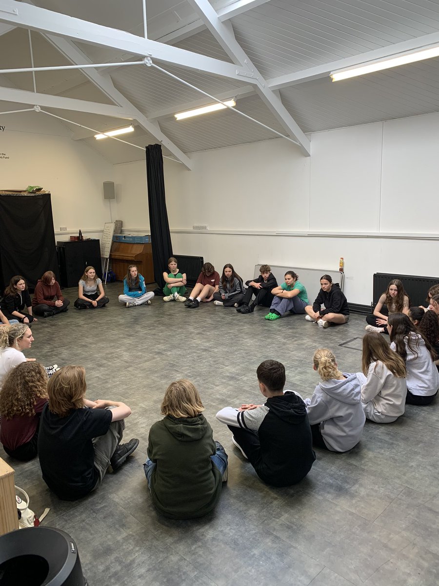 hf_drama's tweet photo. Today ILEX Theatre is @ReadingRep for our performance of #TUESDAY BY #AlisonCarr as part of  @NationalTheatre @NTConnections the day started with an exciting workshop https://t.co/zP2JsRfJms