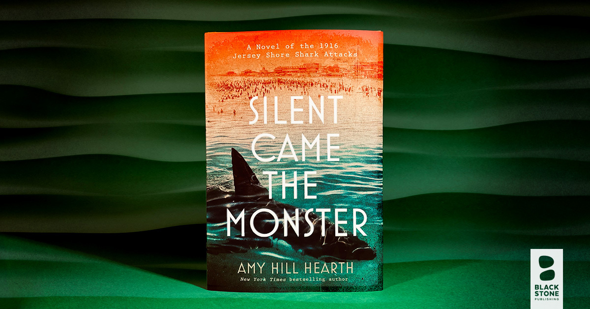 BlackstoneAudio's tweet photo. “Wherever Amy Hill Hearth turns her attention, history comes alive…Silent Came the Monster is a thrilling, unforgettable journey into the past.” — @petergolden32  author of #NothingIsForgotten
#SILENTCAMETHEMONSTER  by @AmyHillHearth is launching 5/16! 🦈
https://t.co/N3snpUSbg8 https://t.co/Ds2rC1Fiqx