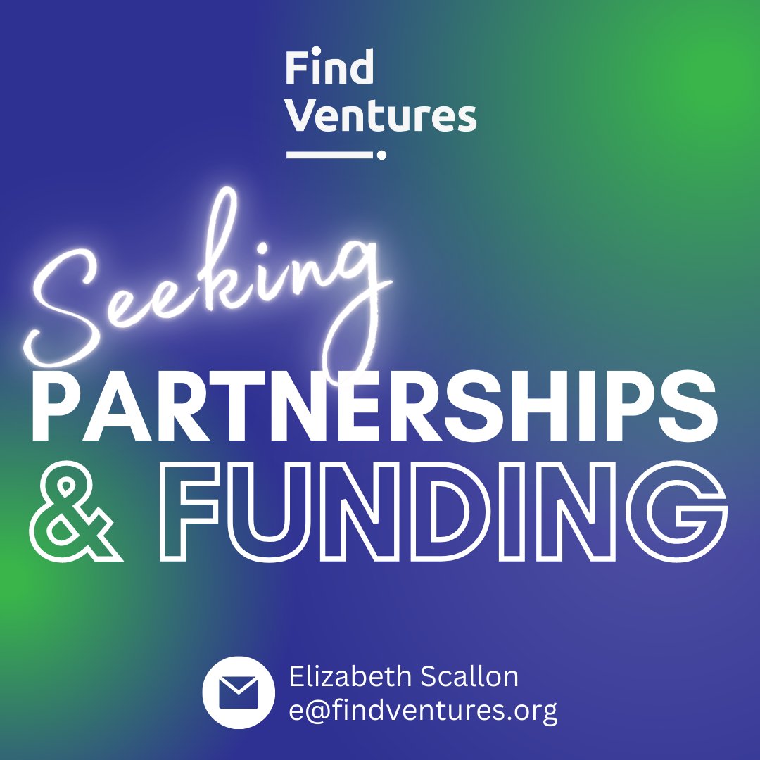 What's next for Find Ventures!? Since the inaugural EIA program has come to a close, we are currently seeking partnership opportunities &amp; funding sources to help us launch our next cohort. Contact Elizabeth Scallon at e@findventures.org. Or donate here--&gt; bit.ly/FVCauze