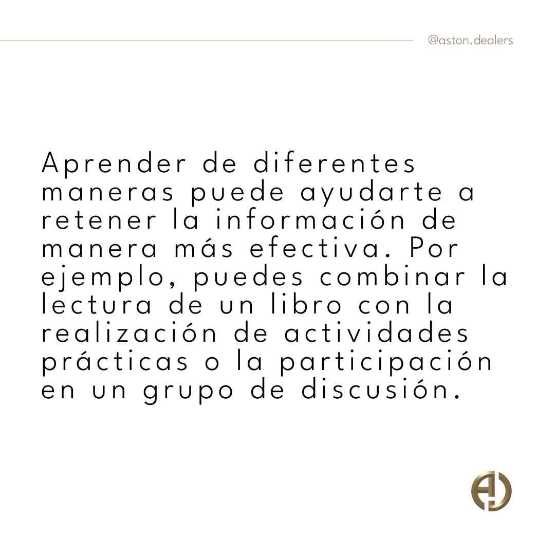 AstonDealers's tweet photo. Aprender nuevas habilidades y conocimientos puede ser un desafío, pero siguiendo estos consejos puedes hacerlo de manera efectiva y duradera.
#astondealers #passionforeducation #aprendizaje https://t.co/13DfpNkDHl