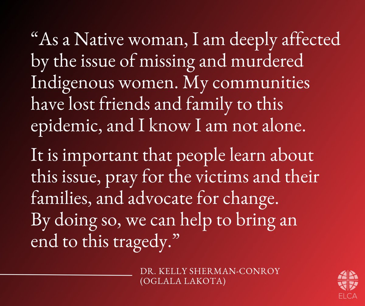 May is Missing and Murdered Indigenous Women Awareness Month. It is vital that we, as Christians, educate ourselves and advocate for change so we can help bring an end to this tragedy. #MMIW #TruthAndHealingMovement