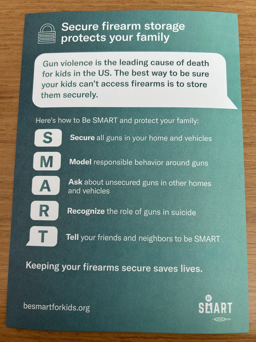 CAMontgomeryEDU's tweet photo. We sent out 50K cards on secure firearm storage to go in the backpacks of every APS student. I wish we didn’t have to… but we will try anything to keep our kids safe. #safetycomesfirst #safestorage FYI to other districts across the nation: Be Smart will give you these for FREE! https://t.co/TNfIuLpgor