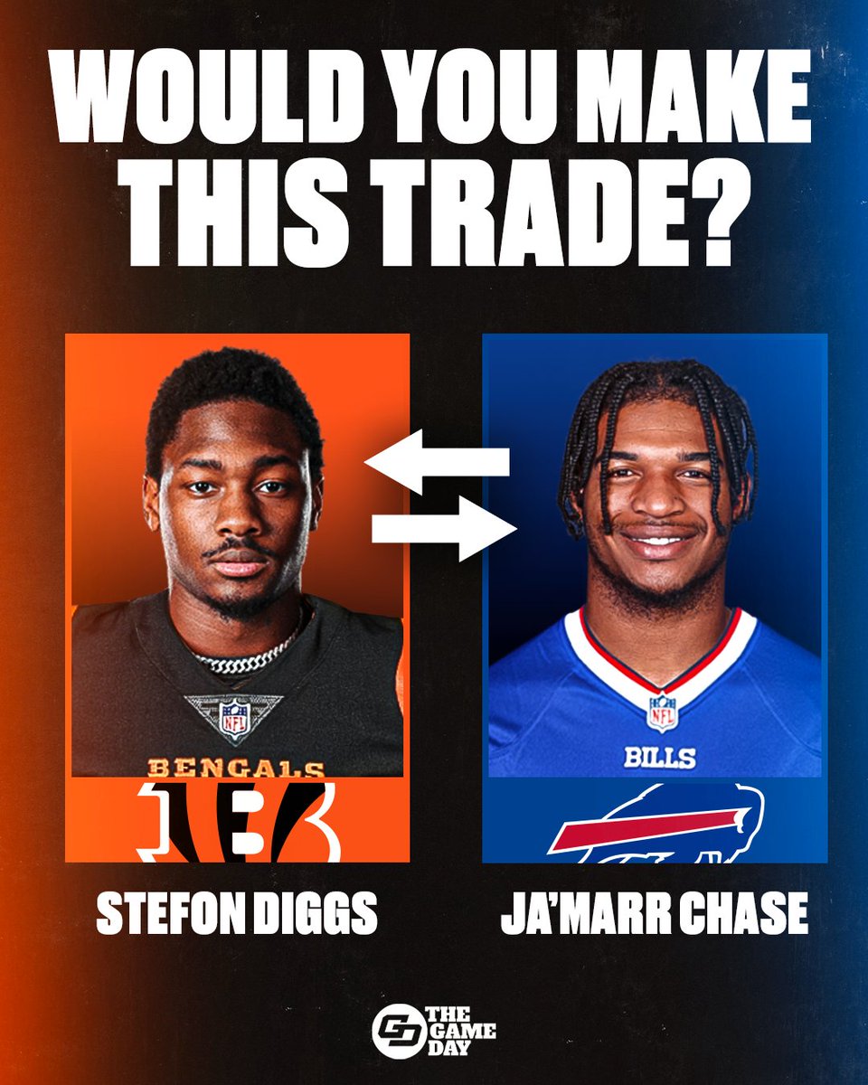 TheGameDayNFL's tweet photo. Are you making this trade? 🤔 https://t.co/Pr29bM7l0X