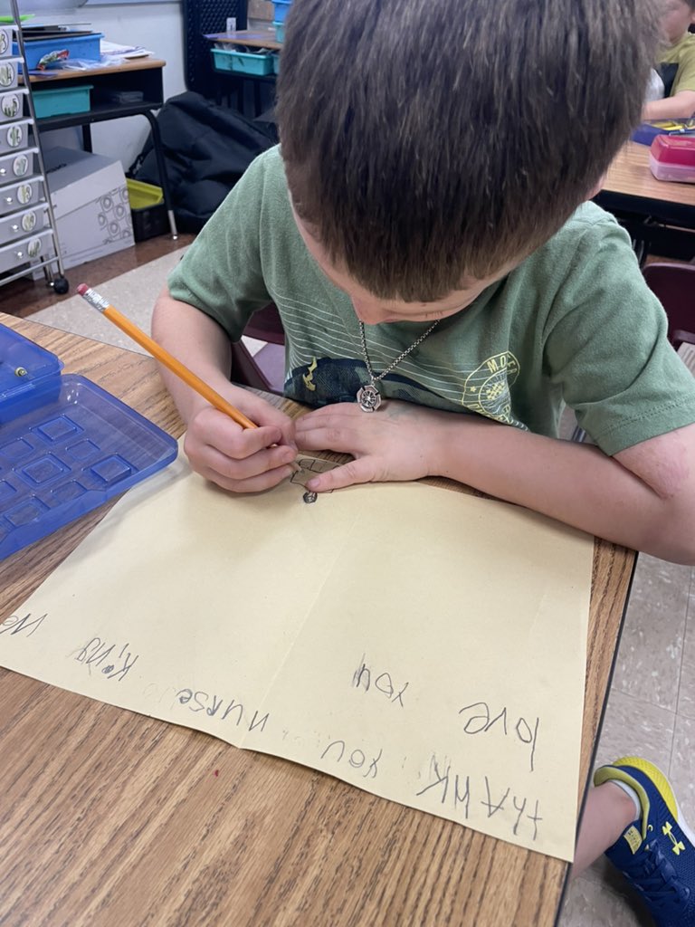 kinderray226's tweet photo. Had to show our wonderful nurse some love for National School Nurse’s Day!  We love Nurse King! @MES_beyourbest https://t.co/33KtyNBZBu