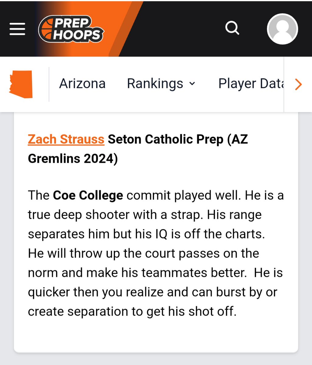 Zach Strauss (@zachstrauss25) on Twitter photo Thank you <a href="/GreggRosenberg1/">Gregg Rosenberg</a> and <a href="/PrepHoopsAZ/">Prep Hoops Arizona</a> for the write-up, greatly appreciate it! Thank you <a href="/GreggRosenberg1/">Gregg Rosenberg</a> and <a href="/PrepHoopsAZ/">Prep Hoops Arizona</a> for the write-up, greatly appreciate it!