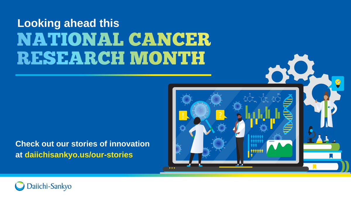 DaiichiSankyoUS's tweet photo. Transforming science into value for patients is what #NationalCancerResearchMonth is all about. We'll see it at #ASCO23 and #EHA2023, but sharing innovative #CancerResearch & insights - together - is key to making a difference in the lives of those affected by cancer. #DSProud https://t.co/TLfvhgJhT6