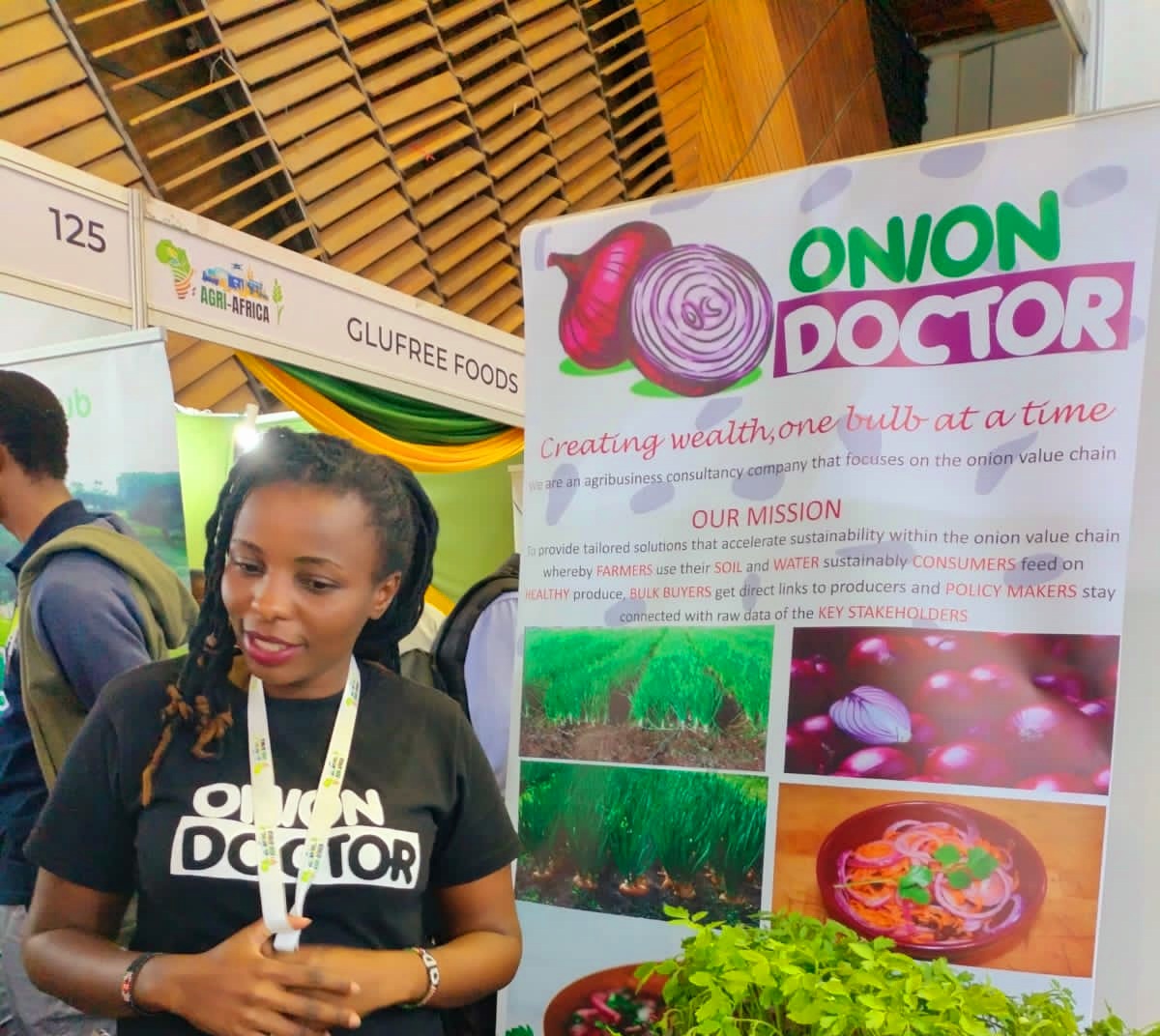 OnionDoctorKe's tweet photo. From ideation stage to exhibiting in business expos 🥳🥳! 
Fam ,keep doing what you do .The universe has a way of rewarding stubborn souls❣. 
Be sure to pass by our stand (146) at the K.I.C.C Agri-Africa conference . https://t.co/DTCLzmNicX