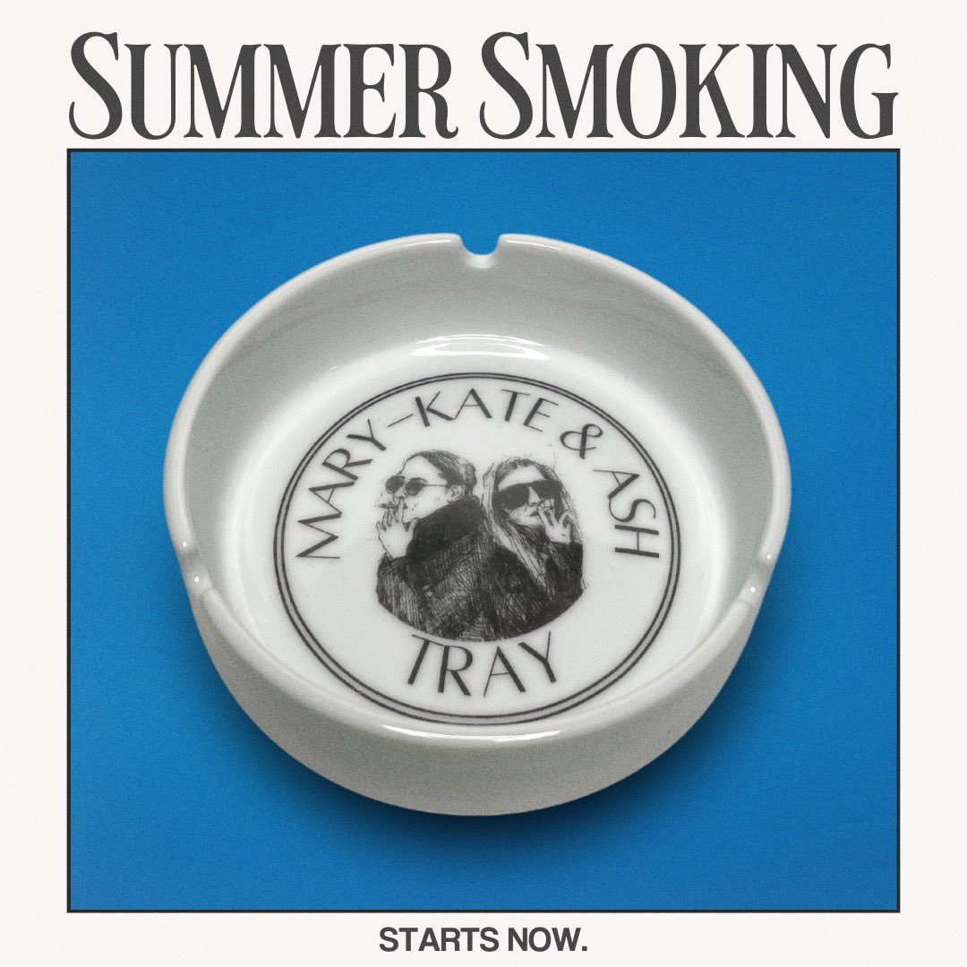 thnk1994's tweet photo. Mary-Kate &amp; Ash Trays back in stock now. Link in bio. ☀️Happy Summer☀️ https://t.co/Jky6zFpjA6