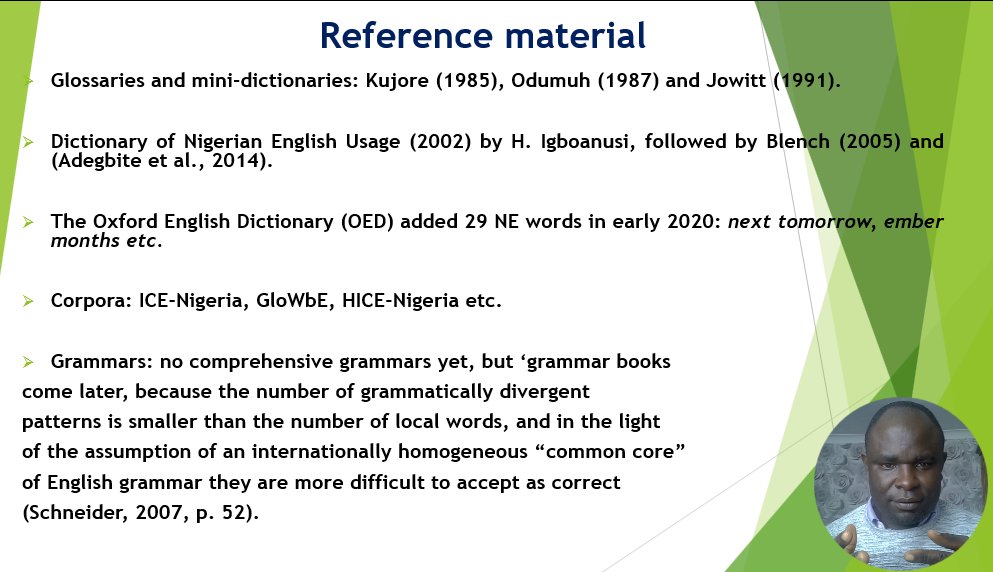 I enjoyed speaking to MA Linguistics students at Bremen Univ. yesterday on 'Codifying and Standardising #NigerianEnglish'.

Thanks @DieseEineKurve for inviting me to give a guest lecture, and my oga @FolajimiOyebola for attending.