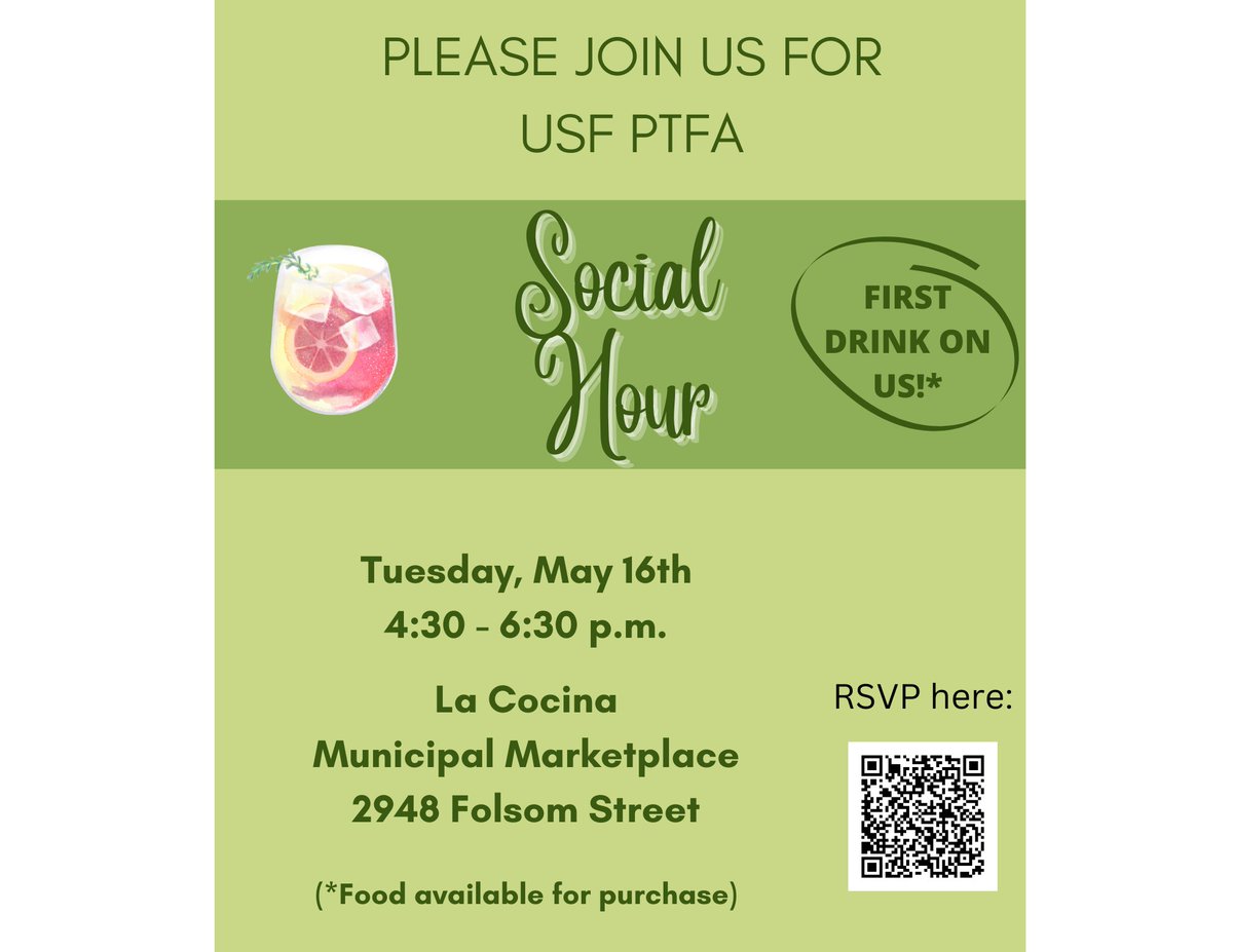 usfptfa's tweet photo. Social Hour next week in SF! https://t.co/zkTGa7ZazA